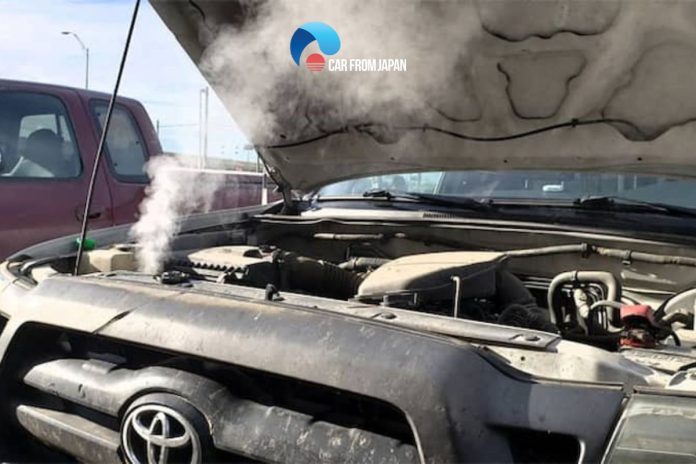 car overheating then going back to normal