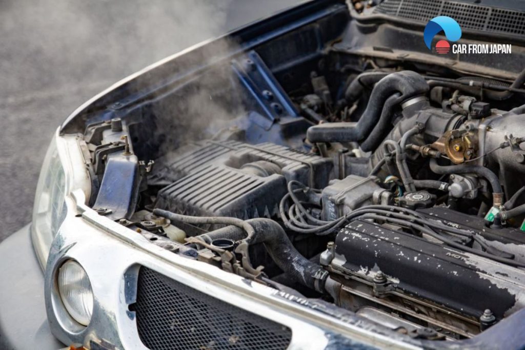 car overheating then going back to normal while driving