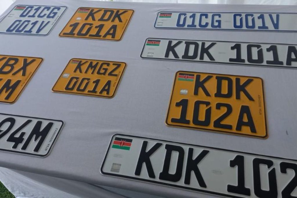 license plate in kenya