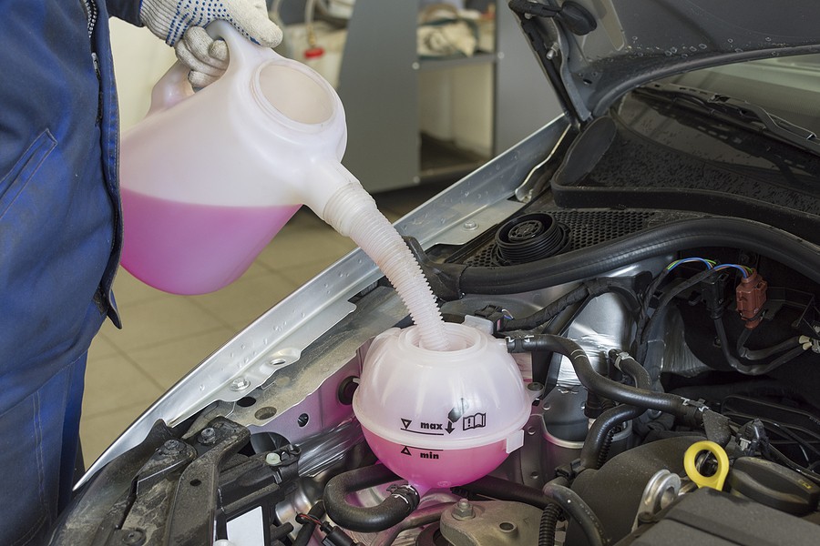 how much coolant does a car take