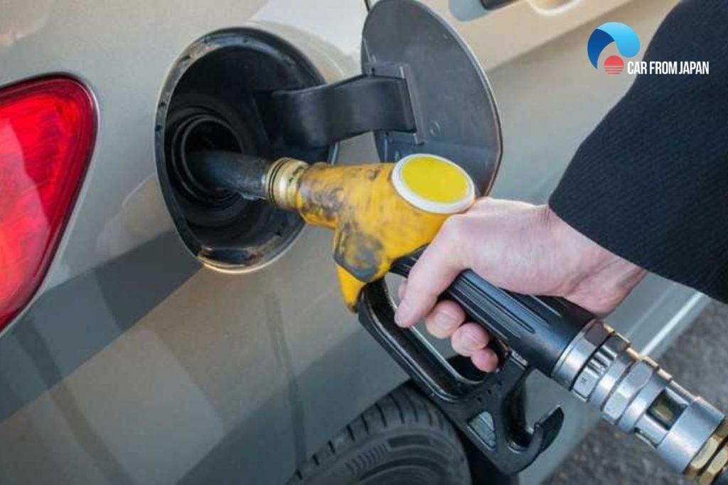 topping off gas tank
