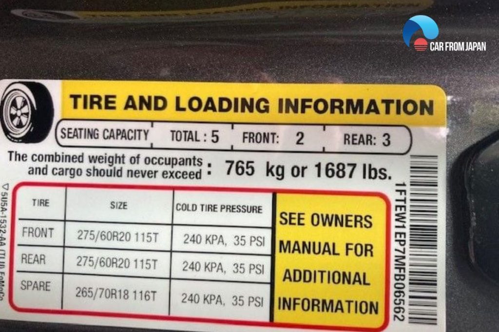 car tire pressure