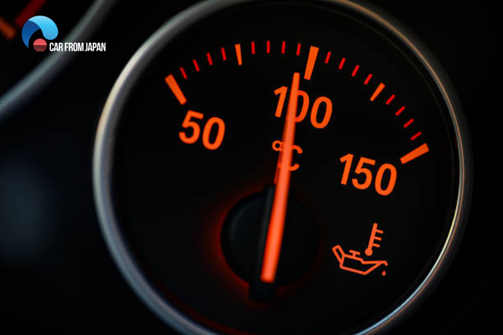 overheating car temperature gauge hot