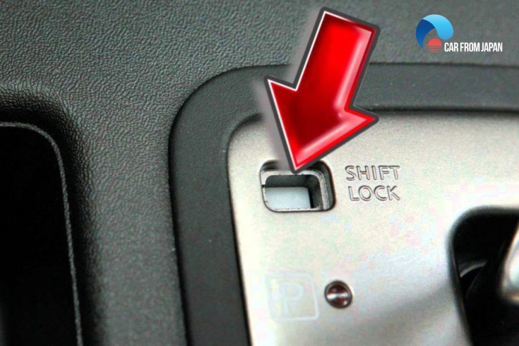 shift lock release button