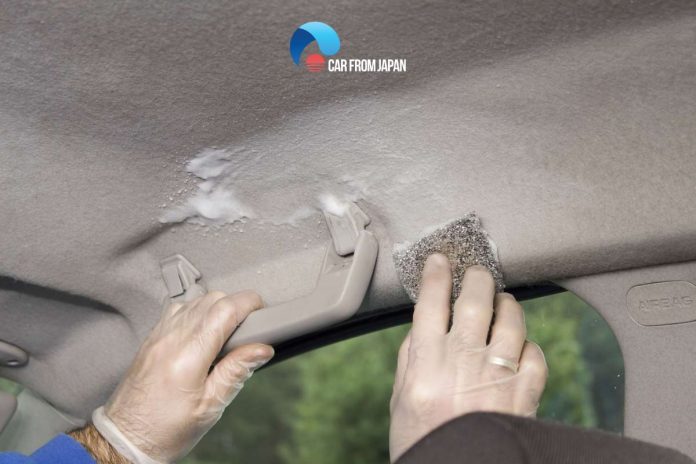 How to fix a sagging headliner without removing