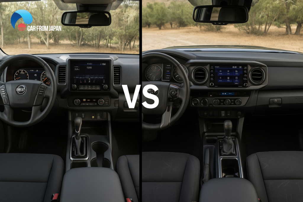Nissan Frontier vs Toyota Tacoma interior